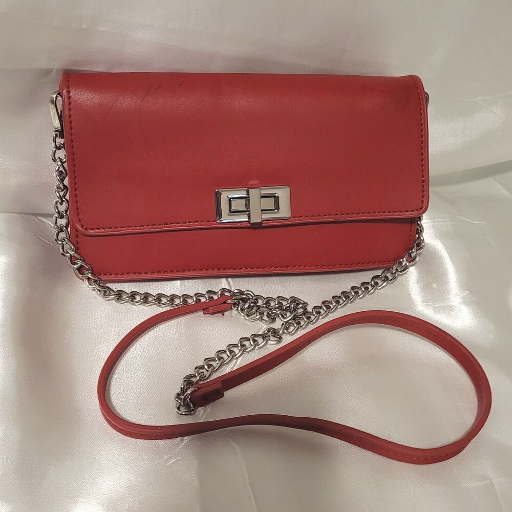 Zara Basic Collection Women's Red Mini Crossbody … - image 5